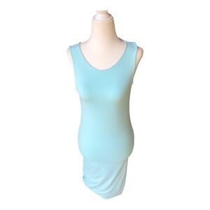 Pompei X Imire Tribal Print and Blue Reversible sleeveless dress